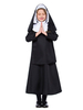 Faschingskostüm Kinder Nonne Kostüm Halloween Schwarze Kleider Set Karneval Kostüm Karneval Kostüm