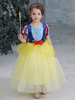 Faschingskostüm Kinder Schneewittchen Kleid Gelb Halloween Tüll Kind Prinzessin Kleid Karneval Kostüm