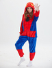 Faschingskostüm Kinder Spiderman Kigurumi Onesie Pyjamas Rote Kapuze Winter Nachtwäsche Maskottchen Tier Faschingskostüm