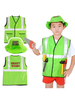 Faschingskostüm Kinder Wartungsarbeiter Grasgrün Cosplay Polyester Set Kinder Cosplay Kostüme