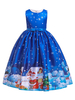 Faschingskostüm Kinder Weihnachten Cosplay Schneeflocke Weihnachtsmann Blaues Kleid Kinder Cosplay Kostüme Karneval Kostüm