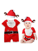 Faschingskostüm Kinderweihnachtsoverall rote Baumwollweihnachtskleinkind-Feiertags-Kostüme Karneval Kostüm