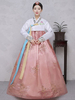 Faschingskostüm koreanischen Kostüm für Festtag Set in koreanischem Style mit Überzieher & Kleid Karneval Kostüm