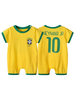 Faschingskostüm Kostüm Kinder Neymar 2021 FIFA WM Kurzarm Overalls Karneval Kostüm Karneval Kostüm