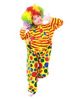 Faschingskostüm Kostüm Ringmaster Kostüm Clown Polyester Polyester Set für Jungen in Gelb Hose&Oberteil Faschingskostüme