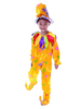 Faschingskostüm Kostüm Ringmaster Kostüm Polyester Set für Jungen in Gelb Clown Polyester mit Hut&Overall Faschingskostüme