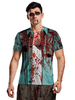 Faschingskostüm-Kostüme Pastellblau Scary Blood Cosplay Feiertagskostüme