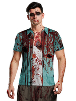 Faschingskostüm-Kostüme Pastellblau Scary Blood Cosplay Feiertagskostüme