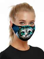 Faschingskostüm Kostümzubehör Maske Cheshire Cat