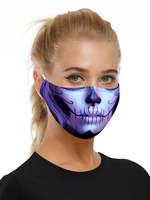 Faschingskostüm Kostümzubehör Maske Sugar Skull Print