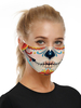 Faschingskostüm Kostümzubehör Maske Sugar Skull Print