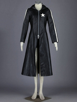 Faschingskostüm Kunstleder Black Rock Shooter Cosplay Kostüm in Schwarz Karneval Kostüm