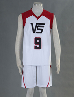 Faschingskostüm Kurokos Basketball Set gemischten Baumwollen Japanischer Anime mit Vest&Shorts Karneval Kostüm