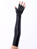 Faschingskostüm Latex Handschuhe in Schwarz