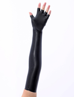 Faschingskostüm Latex Handschuhe in Schwarz