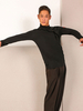Faschingskostüm Latin Dance Kleider Schwarz Herren Modal Top Latin Dancer Dancing Wear