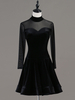 Faschingskostüm Latin Dance Kostüm Schwarze Frauen Semi Sheer Latin Dancer Dancing Costume Karneval Kostüm
