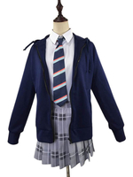 Faschingskostüm Liebling im FranXX Code 015 Ichigo Schulmädchen Uniform Karneval Cosplay Kostüm Karneval Kostüm