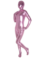 Faschingskostüm Lila Metallic-Zentai Suit