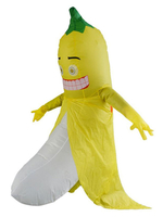 Faschingskostüm Lustige Banane aufblasbares Kostüm Obst Blow Up Kostüm Karneval Kostüm