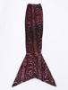 Faschingskostüm Mahagoni Mermaid Tail glänzend metallisch Unisex: Tier Zentai