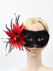 Faschingskostüm Maske Maskerade Federn Leder Damen Faschingskostüm Zubehör Karneval Kostüm