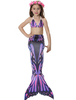 Faschingskostüm Mermaid Tail Kostüm Kinder Purple Printed Badeanzüge Karneval Kostüm Karneval Kostüm