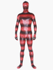 Faschingskostüm Metallic-Zentai Overall mit Spinnennetzmuster