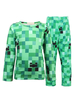 Faschingskostüm Minecraft Creeper Cosplay Kinder Pyjama Nachtwäsche Set