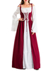 Faschingskostüm Mittelalterliches Retro-Kleid Renaissancekleid Schnüren Vintage-Kostüm