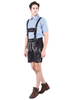 Faschingskostüm Männer Oktoberfest Kostüme Hellhimmelblau Gesticktes Kariertes Baumwollhemd Mit Shorts Urlaub Kostüme Karneval Kostüm Karneval Kostüm