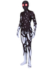 Faschingskostüm Monster Black Zentai Print Lycra Spandex Unisex Karneval Kostüm Trikot Overall Karneval Kostüm