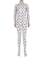 Faschingskostüm Multicolor Print Zentai Sexy Spandex-Overall für Damen