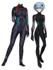Faschingskostüm New Genesis Evangelion Cosplay Kostüme Ayanami Rei Black Jumpsuit Trikot Kids New Genesis Evangelion Cosplay Kostüme Karneval Kostüm