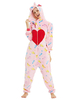 Faschingskostüm Onesie Kigurumi Pyjamas Sweetheart Einhorn Pink Flanell Easy Toilet Jumpsuit Kigurumi Kostüme Karneval Kostüm