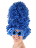Faschingskostüm Perücke Spiral Curl High Do Bun Blue Urlaub Perücke