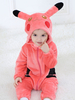 Faschingskostüm Pikachu Kigurumi Pajamas 2021 Kleikind Strampelanzug Kinder Flanell Overalls Karneval Kostüm Karneval Kostüm