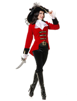 Faschingskostüm Piratenkostüm Captain Women Karneval Kostüm Piraten der Karibikkostüme Karneval Kostüm