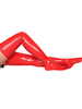 Faschingskostüm PVC lange Strümpfe in Rot
