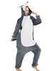 Faschingskostüm Pyjamas Kigurumi Onesie Huskie Adult grau Flanell einfach WC Overall Kigurumi Kostüme Karneval Kostüm