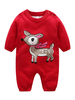 Faschingskostüm Pyjamas Kigurumi Onesie Kleinkind Weihnachten Rentier Print Red Jumpsuit Karneval Kostüm