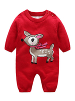 Faschingskostüm Pyjamas Kigurumi Onesie Kleinkind Weihnachten Rentier Print Red Jumpsuit Karneval Kostüm