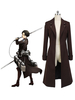 Faschingskostüm Qualität-Angriff auf Titan Rivaille/Levi Shingeki kein Kyojin Cosplay Kostüm in Braun