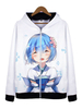 Faschingskostüm Re: Null beginnen Leben In einer anderen Welt weiße junge Rem Anime Cosplay Baumwolle Mischung Hoodie