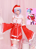Faschingskostüm Re Zero Start Leben in einer anderen Welt Rem Cosplay Kostüm Christmas Maid Cosplay Costume Karneval Kostüm Karneval Kostüm