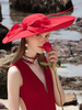 Faschingskostüm Red Hat Vintage Frauen Leinen Retro Kopfschmuck Kostüm Zubehör Karneval Kostüm