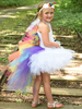 Faschingskostüm Regenbogen-EInhorn-Kleid 2021 Baby Mädchen PrInzessIn Tutu Fancy Dress Asymmetrische KInder Halloween-Kostüm Karneval Kostüm Karneval Kostüm