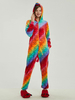 Faschingskostüm Regenbogen Einhorn Pajamas 2021 Kigurumi Onesie Pegasus Fische Skalen Flanell Unisex Erwachsene Karikatur Cosplay Kostüme Karneval Kostüm