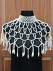 Faschingskostüm Retro Damen Kap 2021 1920s Great Gatsby Flapper Perle Quaste Schal Halskette Karneval Kostüm Karneval Kostüm