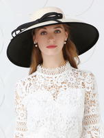 Faschingskostüm Retro Hut Frauen Champagne Wide Brim Royal Headpieces Vintage Kostüm Zubehör